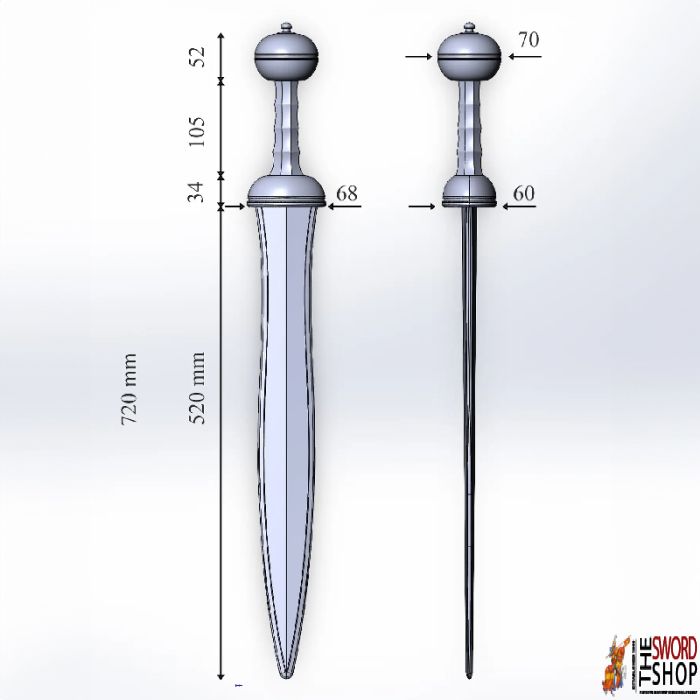 Training Gladius 'Maintz' (Nylon)