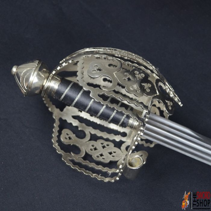 18th C. Stirling Basket Hilt Broadsword
