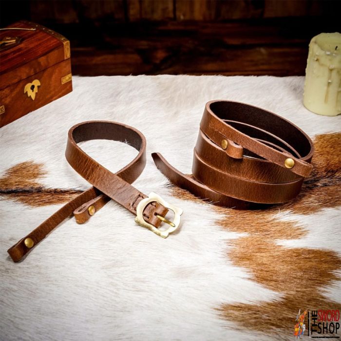 Leather Roman Baldric - Brown