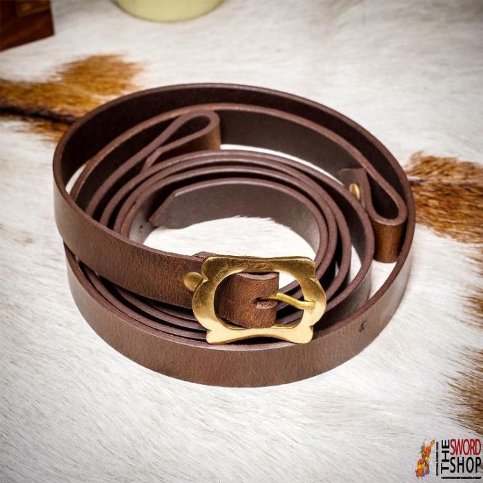 Leather Roman Baldric - Brown