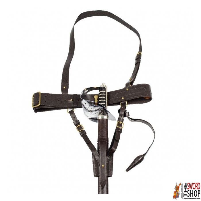 Premium British Infantry Officer's Sword - ER 1897 Pattern (Leather Scabbard)