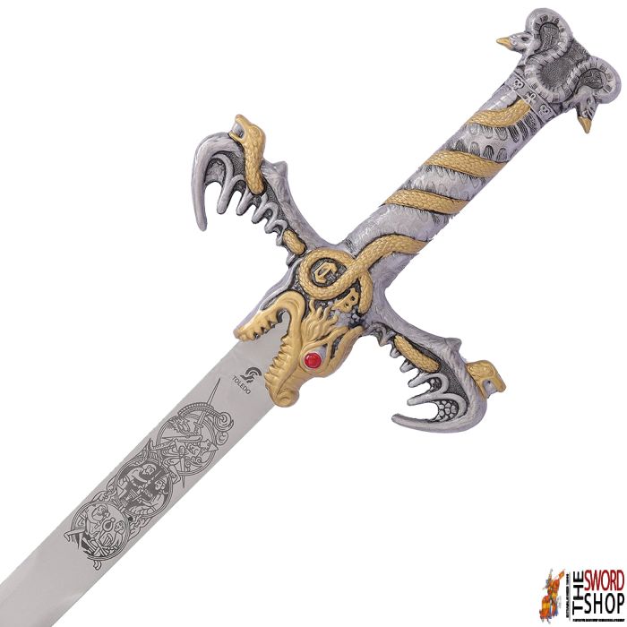 Ornamental Barbarian Sword with Scabbard