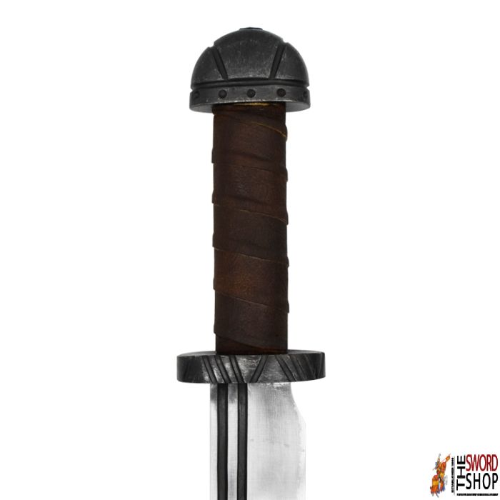 Viking Long Seax with Leather Grip