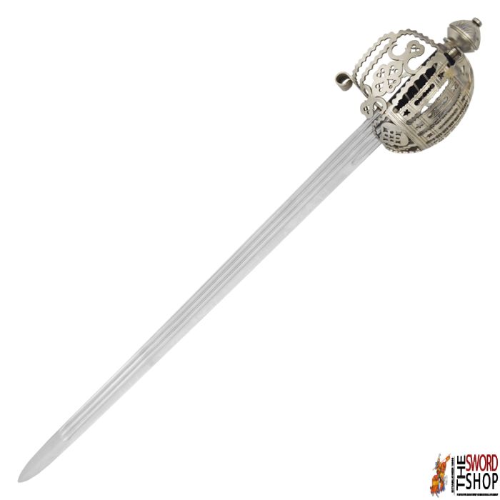 18th C. Stirling Basket Hilt Broadsword