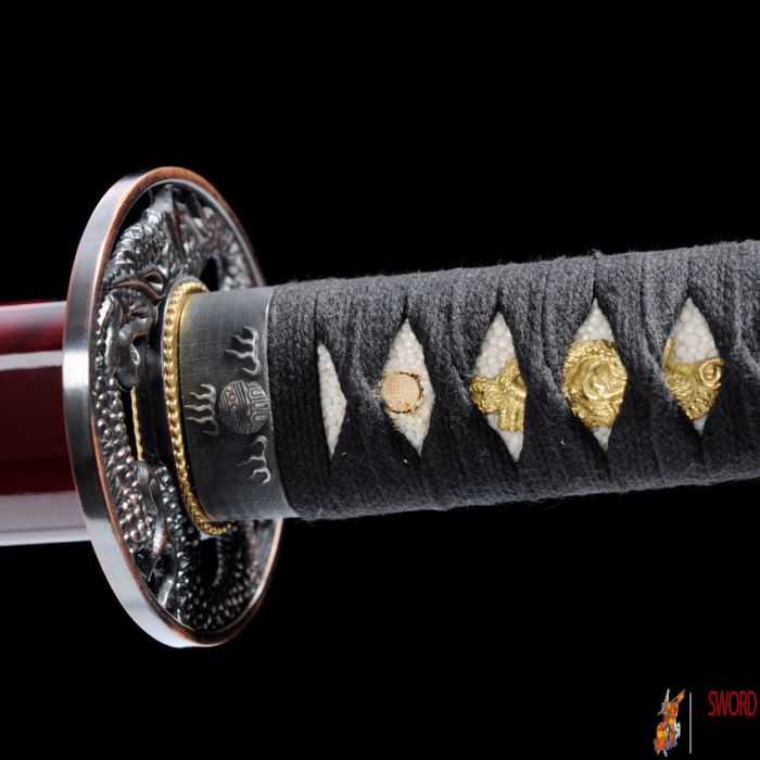 Samurai Sword Clay Tempered Katana Model 12