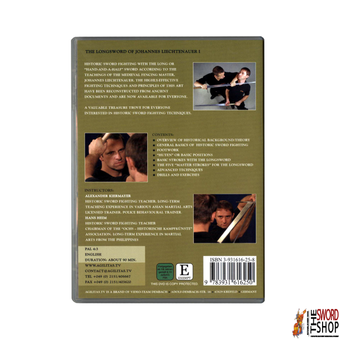 The Longsword of Johannes Liechtenauer Part I - DVD