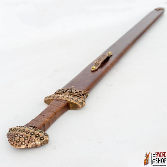 Peterson Type D Bronze Hilt Viking Sword - Leather Grip