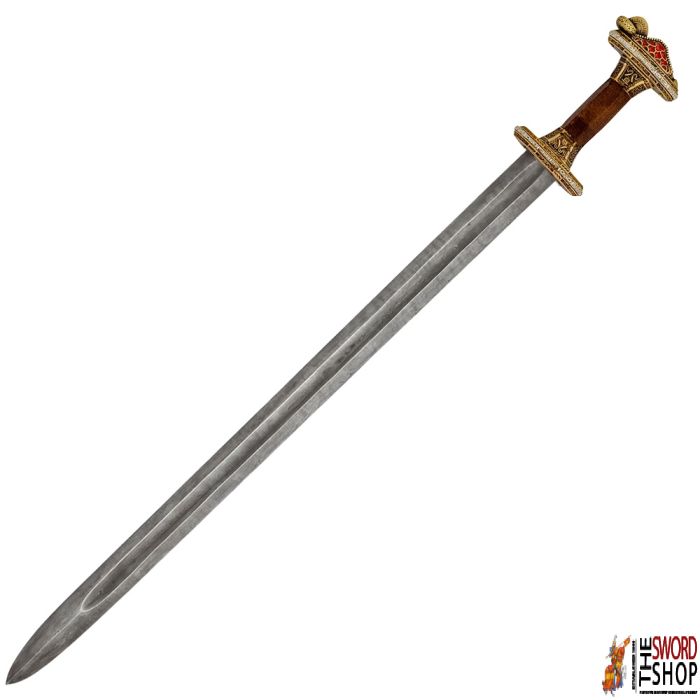Grave 32 Vendel Chieftain’s Sword - Brass - Damascus Steel 