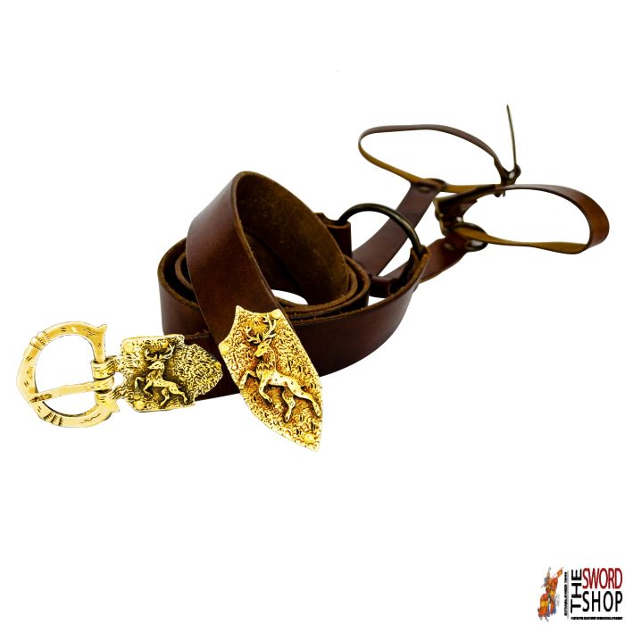 Order of the Stag Sword Belt - Antique Brass