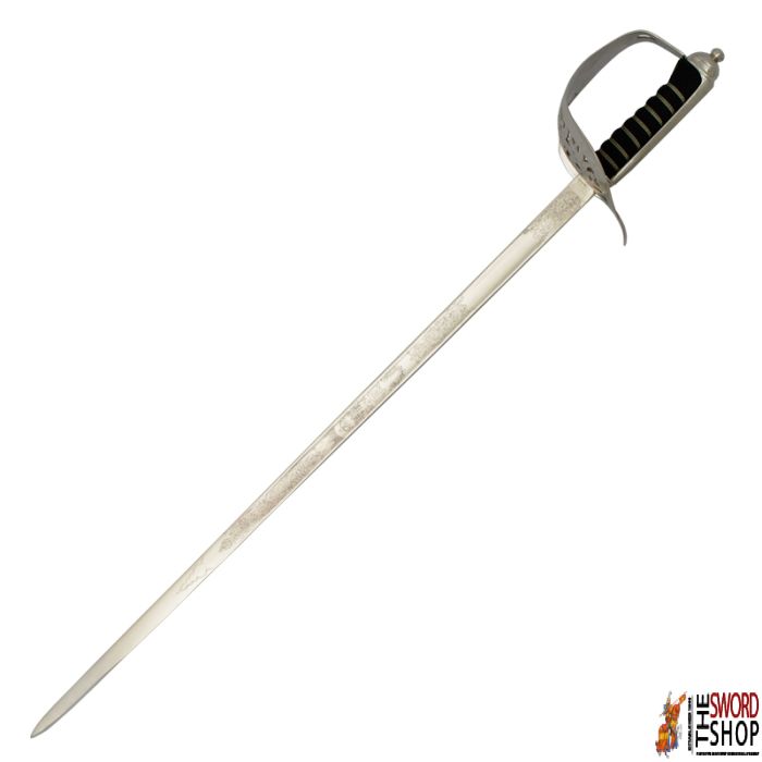 Premium British Infantry Officer's Sword - CR 1897 Pattern (Leather Scabbard - Brown)