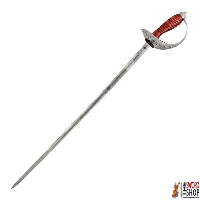 British Cavalry Officers Sword - 1912 Pattern (Leather Scabbard)