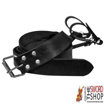 Late Medieval Sword Belt - Black