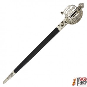 18th C. Stirling Basket Hilt Broadsword