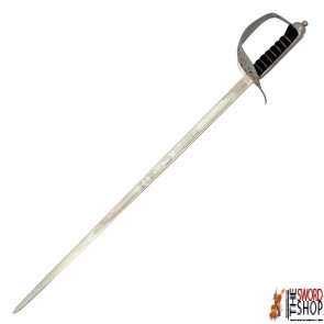 Premium British Infantry Officer's Sword - CR 1897 Pattern (Leather Scabbard - Brown)