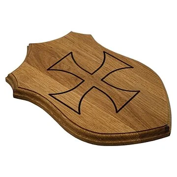 Oak Sword Mount Set - Templar Cross